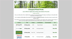 Desktop Screenshot of cheapestphotoprints.co.uk